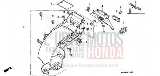 KOTFLUEGEL, HINTEN ST1100AX de 1999